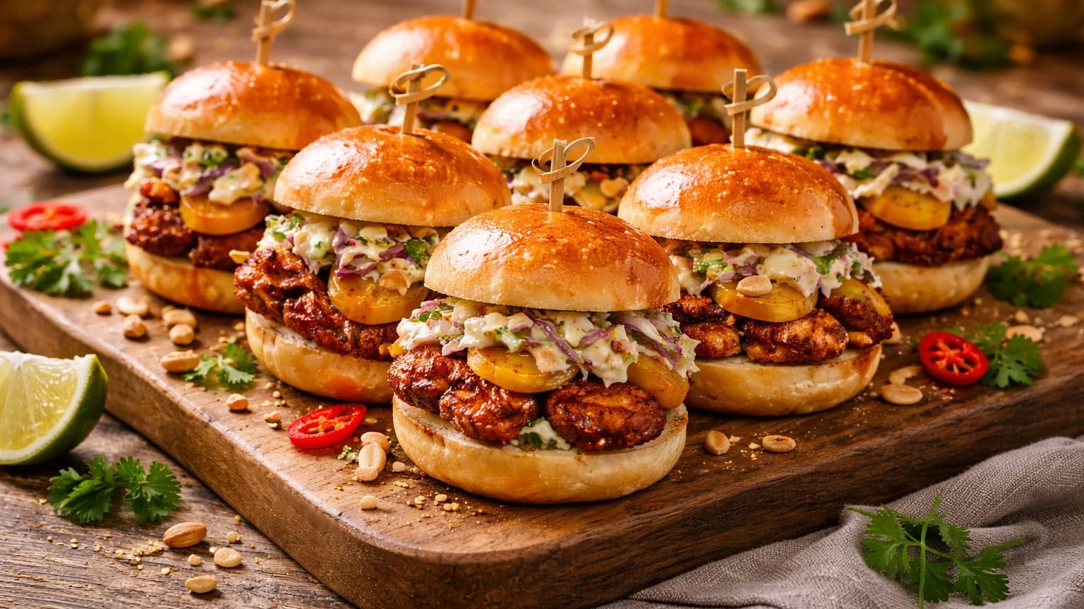 Delicious Suya-Spiced Chicken & Plantain Mini Sandwich Sliders