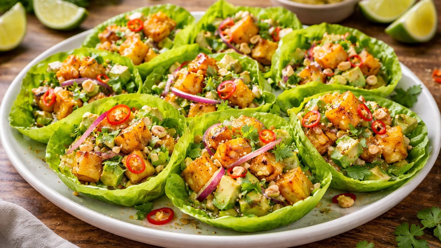 Delicious Grilled Pineapple & Avocado Suya Salad Cups