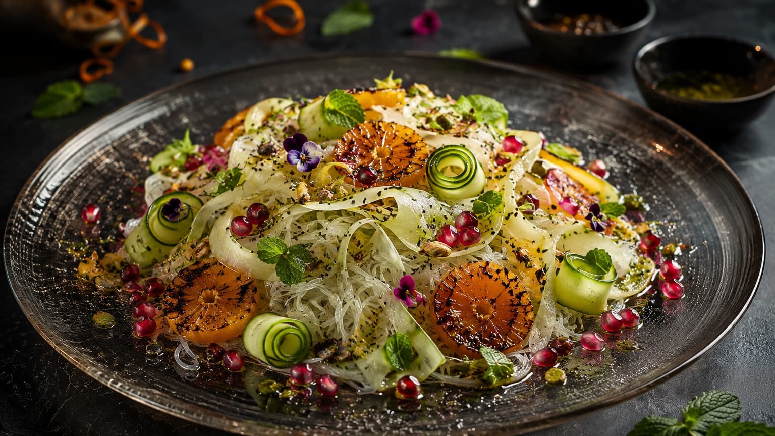 Delicious Citrus Ember Glass Salad